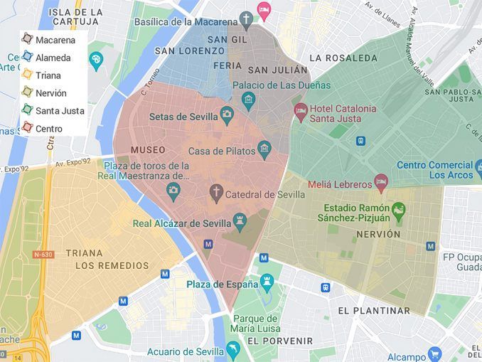ᐈ DÓNDE ALOJARSE en SEVILLA: mejores zonas y hoteles